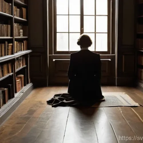 과거 자아 화해의 기초  왜 필요할까 - **Prompt 1: The Weight of the Past**
    A lone, thoughtful woman in her late 20s, dressed in a mode...